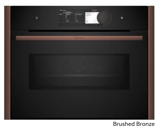 Kompaktovn Med Mikro 60 X 45 Cm Flex Design Neff N90 Brushed Bronze